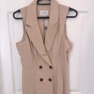 Khaki Blazer Dress